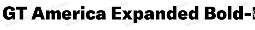 GT America Expanded Bold字体转换